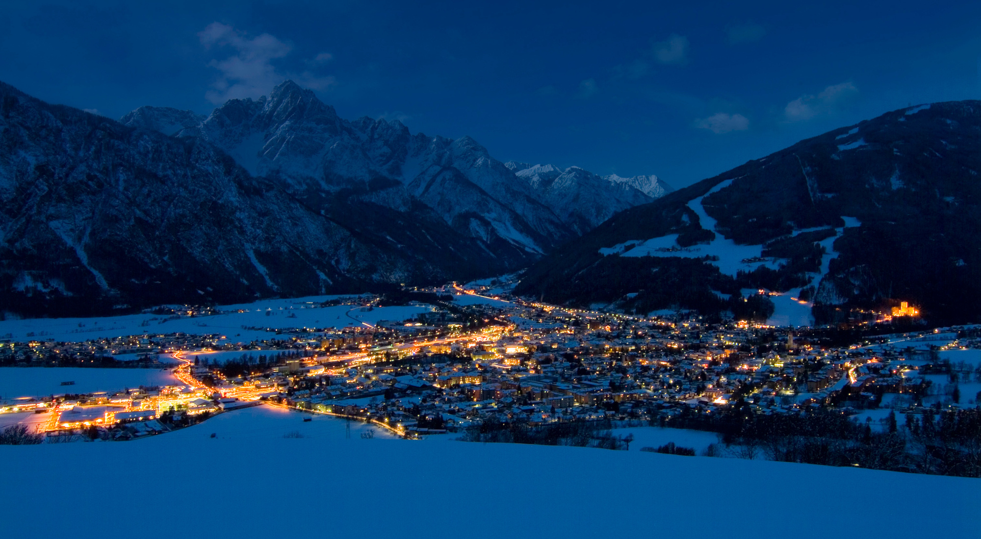 Nachtloipen in der Langlaufregion Osttirol
